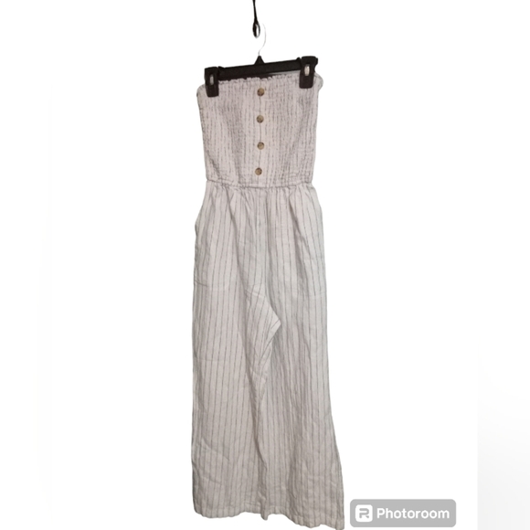 Abercrombie & Fitch Pants - Ambercrombie & Fitch Striped Linen Jumpsuit Size XS